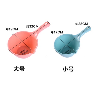 塑料加厚水瓢 厨房长柄水勺 沐浴水舀儿童宝宝洗澡瓢舀子水舀批发