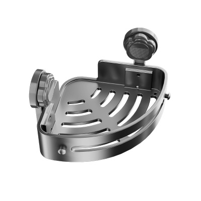 跨境吸盘免打孔三角置物架浴室置物架卫生间收纳置物架浴室毛巾架