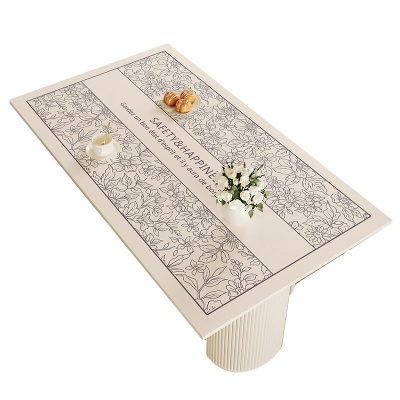 繁花时光餐桌垫防水防油免洗防烫餐桌布家用高级感餐桌垫茶几垫