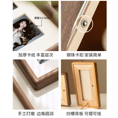 21N拍立得相框摆台展示架多宫格毕业礼物打印3寸照片定 制diy情侣