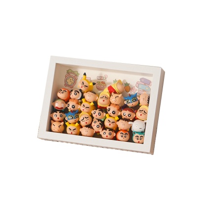 松松公仔玩具罐中空立体收纳diy萌粒收纳相框摆件标本干花画框