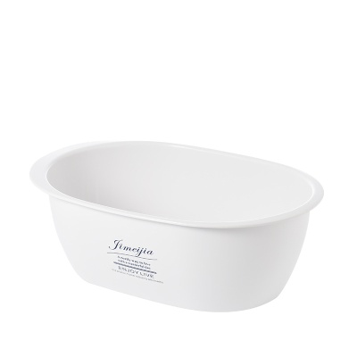 大号加厚塑料婴儿脸盆儿童小号多用宝宝洗衣盆宠物浴盆椭圆洗澡盆