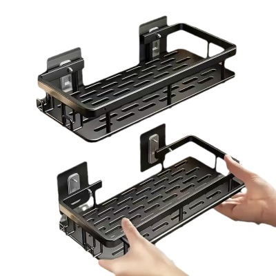 免打孔卫生间置物架浴室架子厕所洗手间洗漱台用品壁挂墙上收纳架