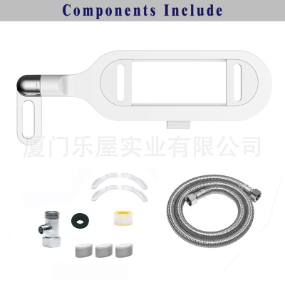 简易安装智能不插电洁身器单冷水妇洗洁洗屁洗臀双喷头马桶盖板