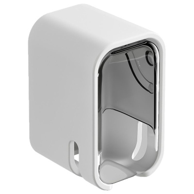 2025新款简约带盖牙刷挂架防尘壁挂式牙刷置物架放电动牙刷架子