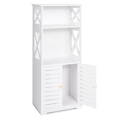 跨境浴室马桶双开门置物架大容量收纳储物柜多功能落地置物架批发