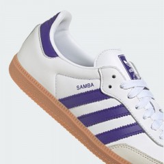 adidas｜Samba OG 愛迪達 運動休閒鞋 (男女同款)-白紫