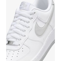 NIKE｜Air Force 1 '07 耐吉 運動休閒板鞋 (男款)-白底灰勾