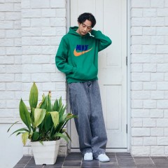 NIKE｜Air Force 1 '07 耐吉 運動休閒板鞋 (男款)-白底灰勾