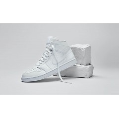 NIKE｜Air Jordan 1 Mid Triple White 耐吉 中筒運動鞋 (男款)-白