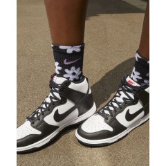 NIKE｜Dunk High 耐吉 高筒復古休閒鞋 (女款)-黑白 Panda