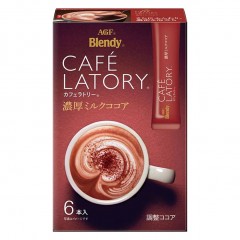 味之素｜AGF® Blendy® CAFÉ LATORY 即溶醇厚可可拿鐵 6入