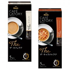 味之素｜AGF® Blendy® CAFÉ LATORY 醇厚精選拿鐵 5入【咖啡拿鐵 / 焦糖拿鐵】