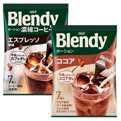 味之素｜AGF® Blendy® 濃縮咖啡球 【無糖 8入/24入、低糖 8入/24入、焦糖 8入/24入、義式無糖 7入、可可 7入】