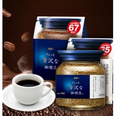 味之素｜AGF® 奢華咖啡店 特選柔順香醇即溶黑咖啡【瓶裝80g/袋裝70g/袋裝135g】